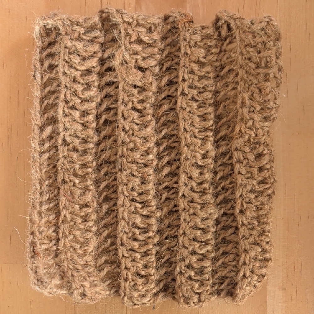 Hand Crafted Hemp Scouring Pad Crocheted Kitchen Linen